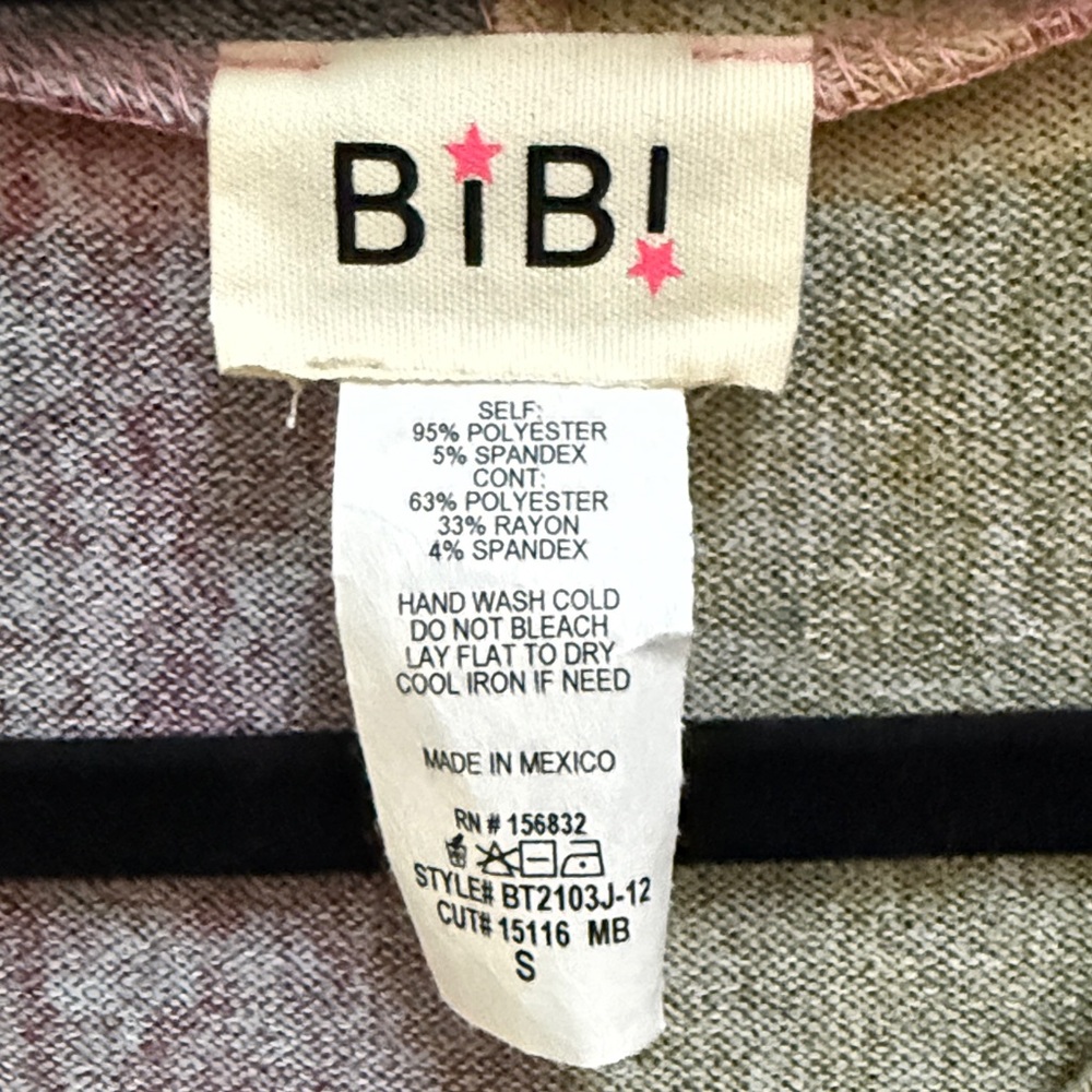 BiBi Women's Cozy Plaid Hooded Sweater - Picture 2 of 2